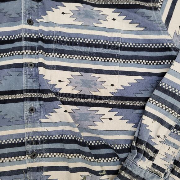 Vintage Woolrich Southwestern Button Down Shirt XL USA Made - Picture 3 of 14